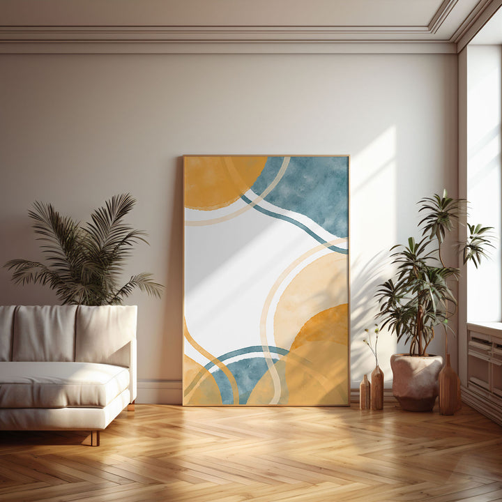 sunlit-oasis-c  Elegant framed art print in a beautiful frame