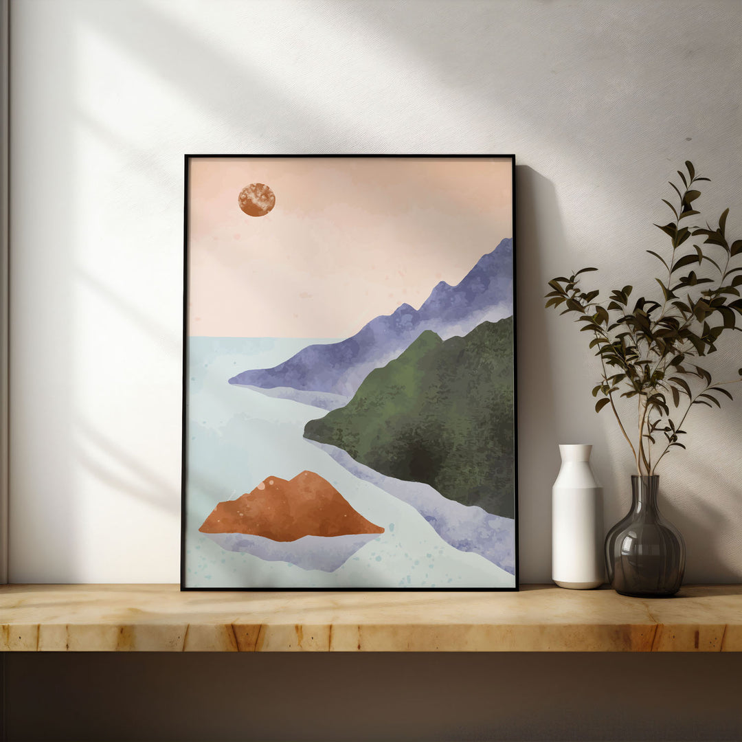 meadow-serenity-a  Elegant framed art print in a beautiful frame