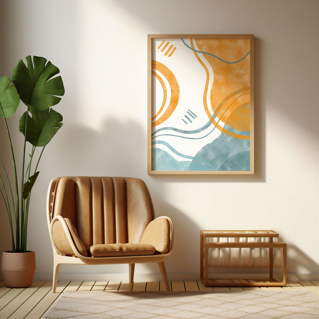 sunlit-oasis-a  Elegant framed art print in a beautiful frame