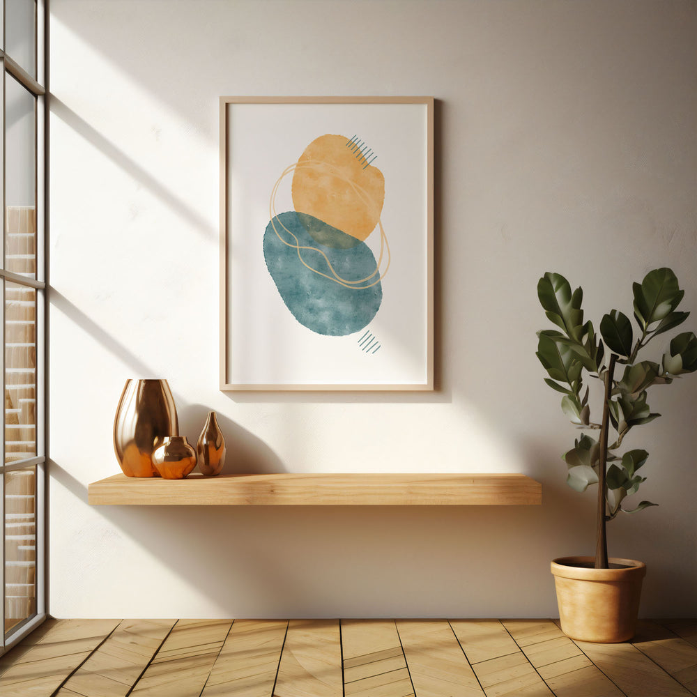 sunlit-oasis-b  Elegant framed art print in a beautiful frame