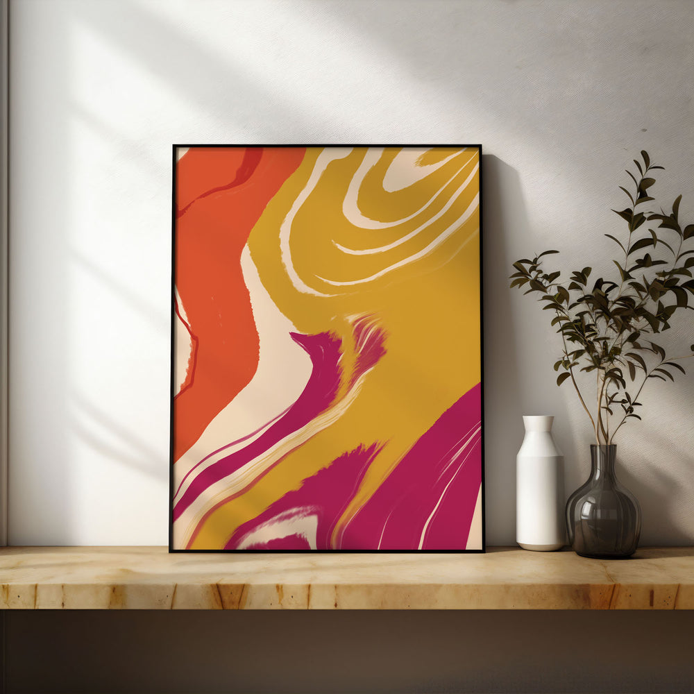 contemporary-sunshine-serenade-a  Elegant framed art print in a beautiful frame