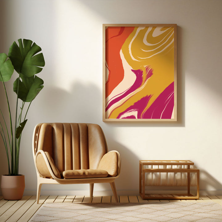 contemporary-sunshine-serenade-a  Elegant framed art print in a beautiful frame