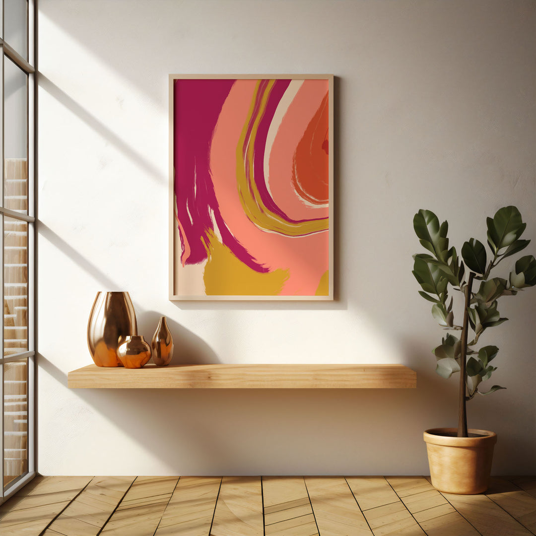 contemporary-sunshine-serenade-b  Elegant framed art print in a beautiful frame