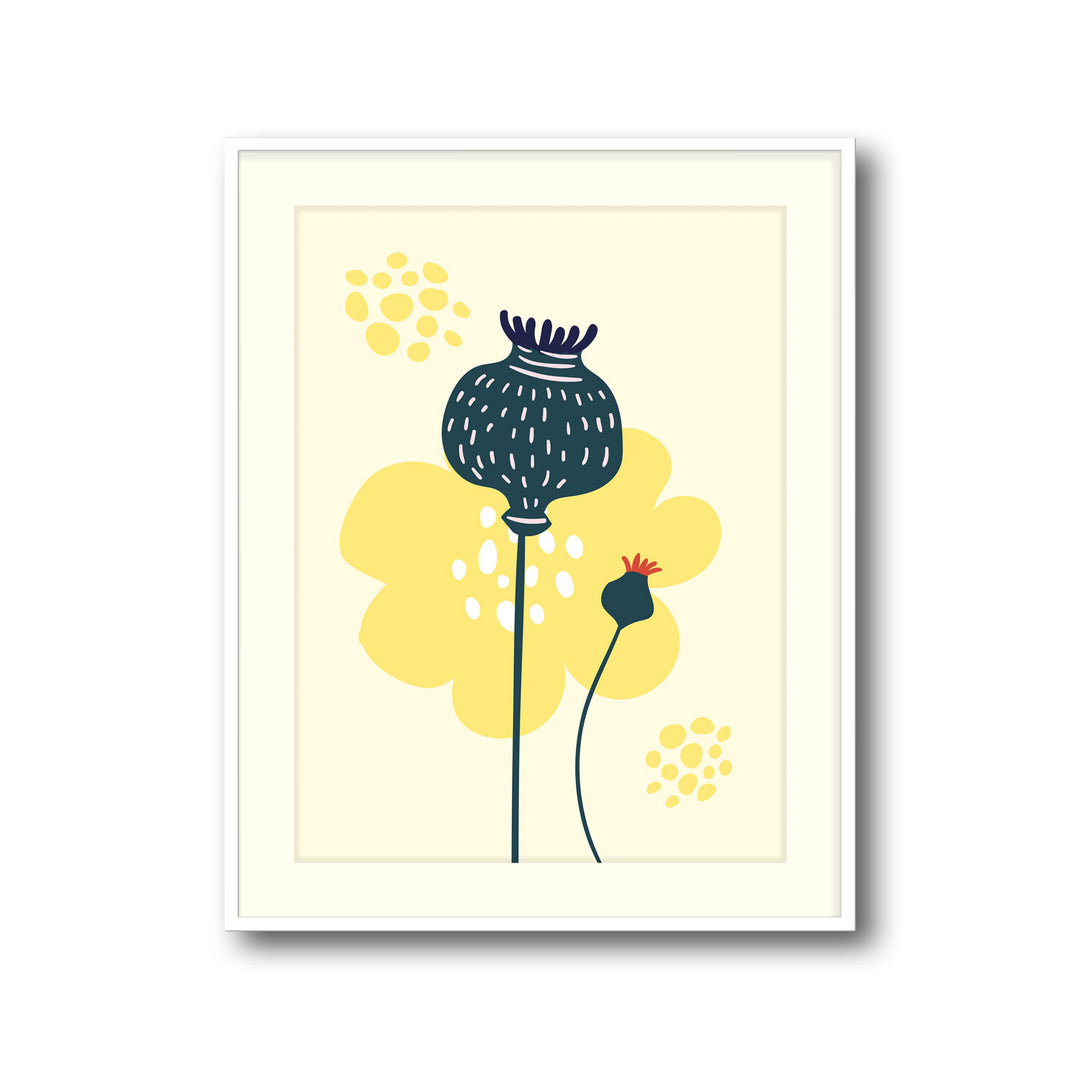 sunlit-botanic-tranquility-a  Elegant framed art print in a beautiful frame