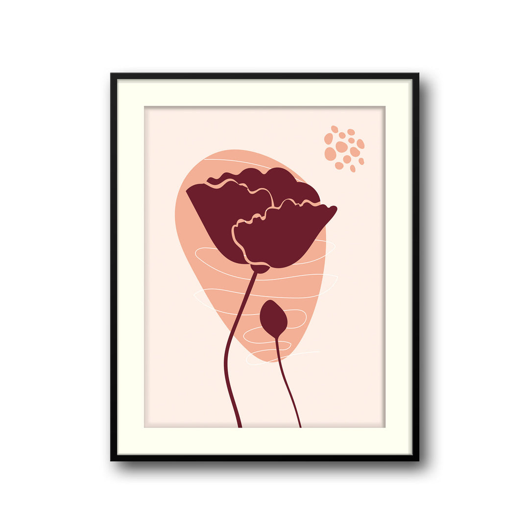 sunlit-botanic-tranquility-b  Elegant framed art print in a beautiful frame