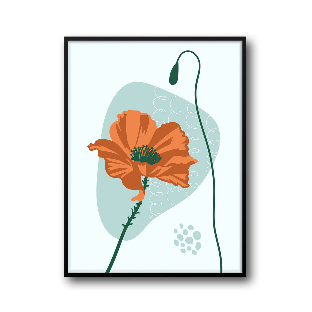 sunlit-botanic-tranquility-c  Elegant framed art print in a beautiful frame