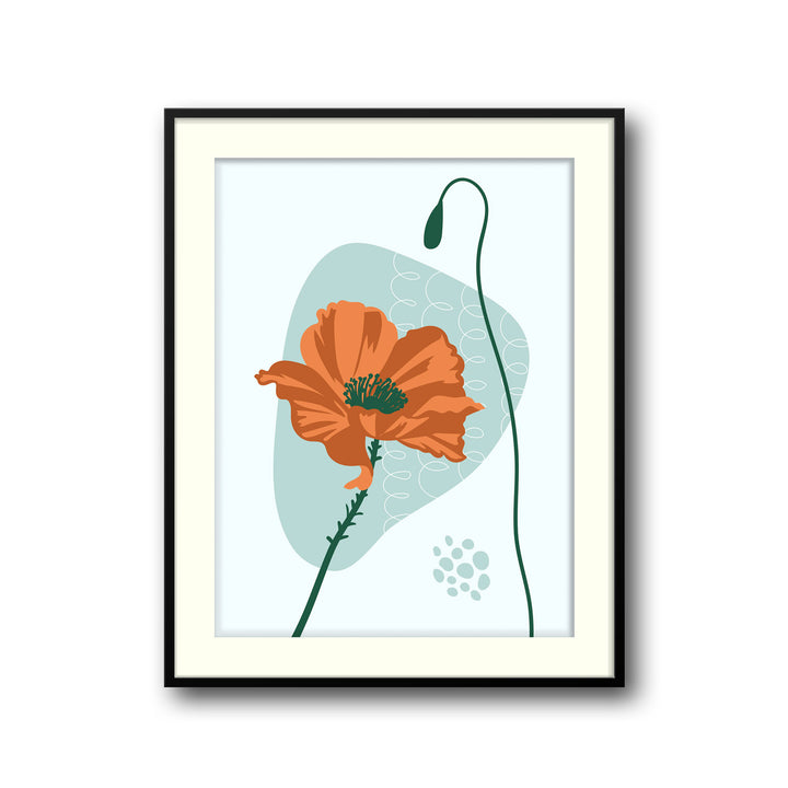 sunlit-botanic-tranquility-c  Elegant framed art print in a beautiful frame