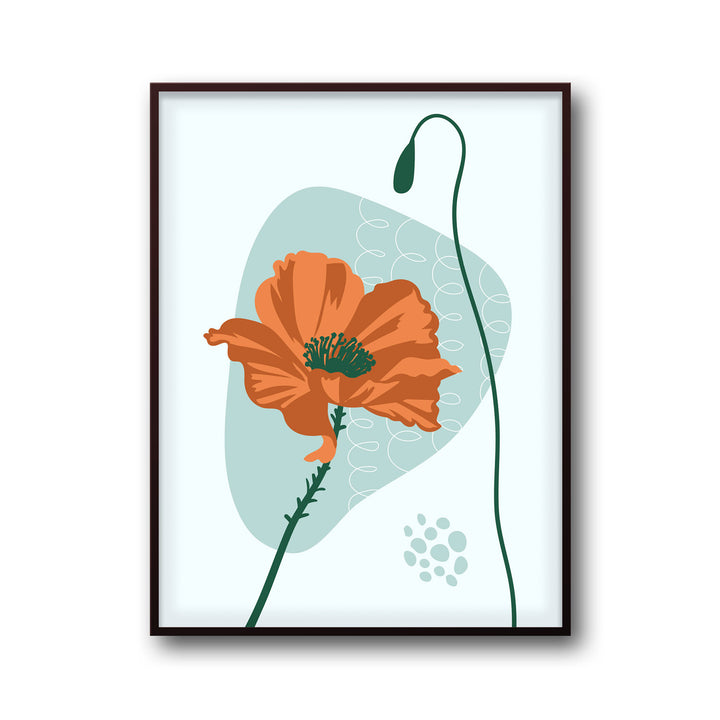 sunlit-botanic-tranquility-c  Elegant framed art print in a beautiful frame