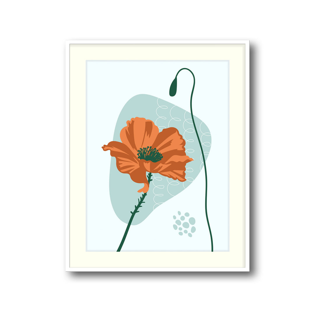 sunlit-botanic-tranquility-c  Elegant framed art print in a beautiful frame