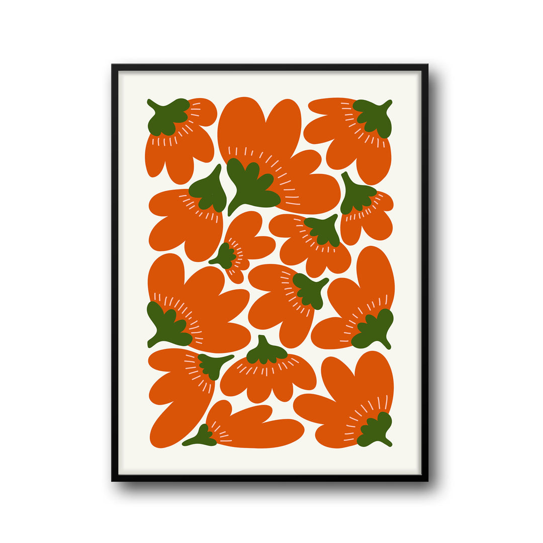 sunlit-botanic-blooms-b  Elegant framed art print in a beautiful frame