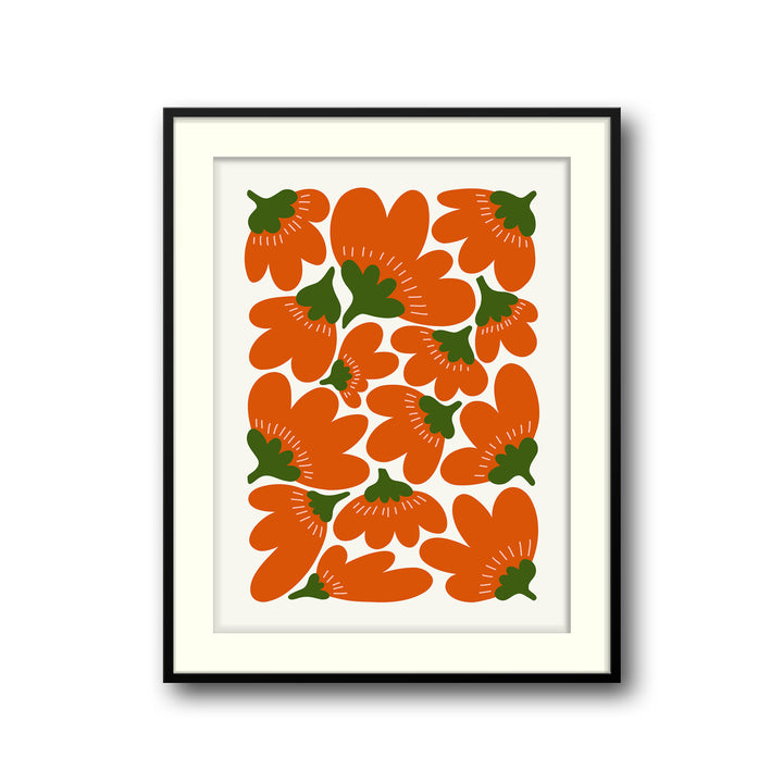 sunlit-botanic-blooms-b  Elegant framed art print in a beautiful frame