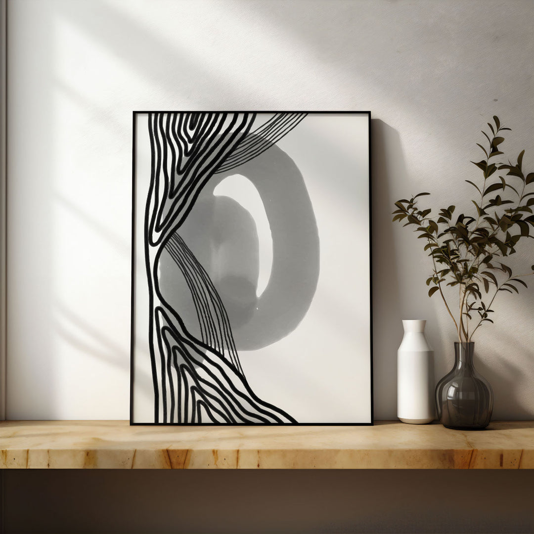 kaleido-a  Elegant framed art print in a beautiful frame