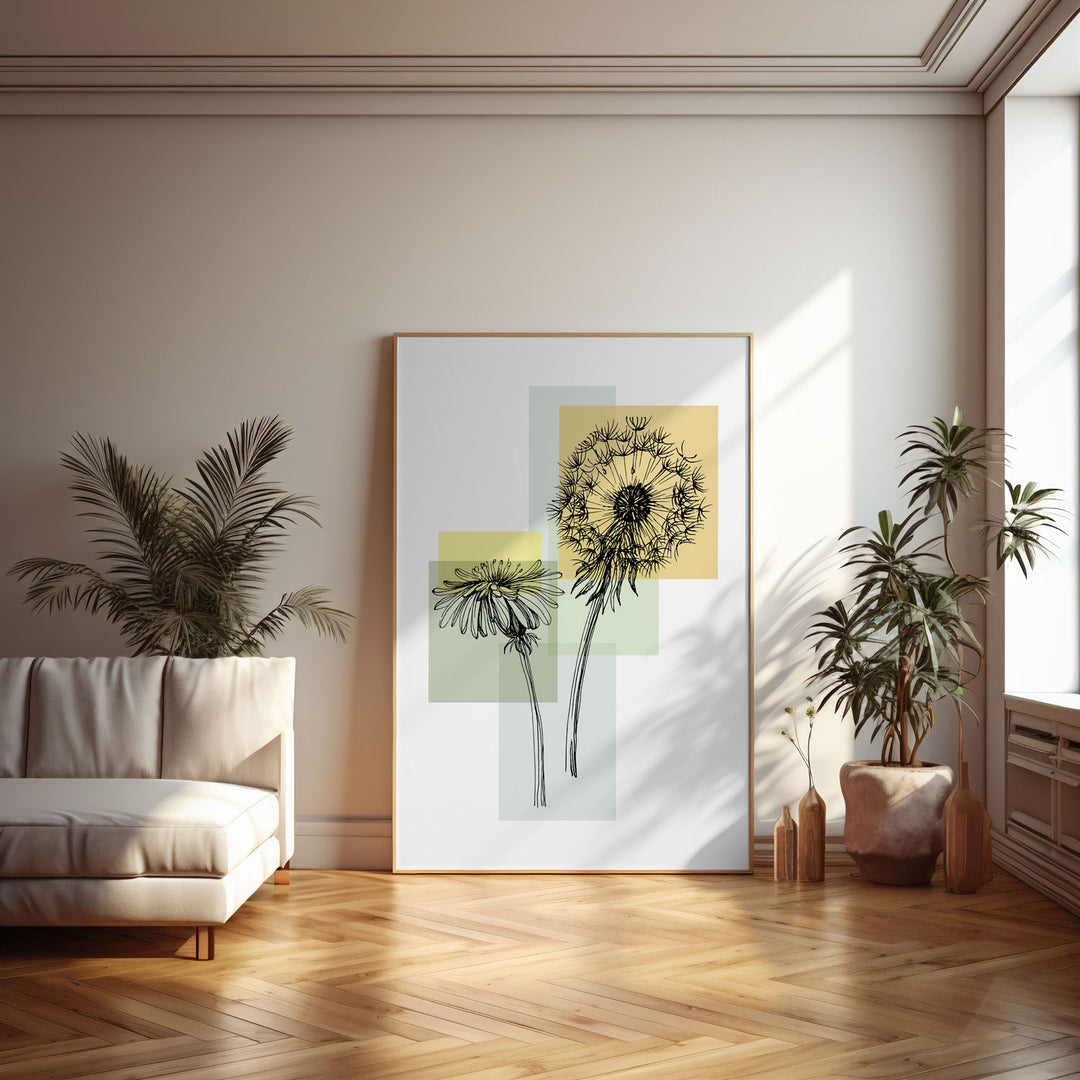 botanic-bloom-d High-quality framed print at Raremango