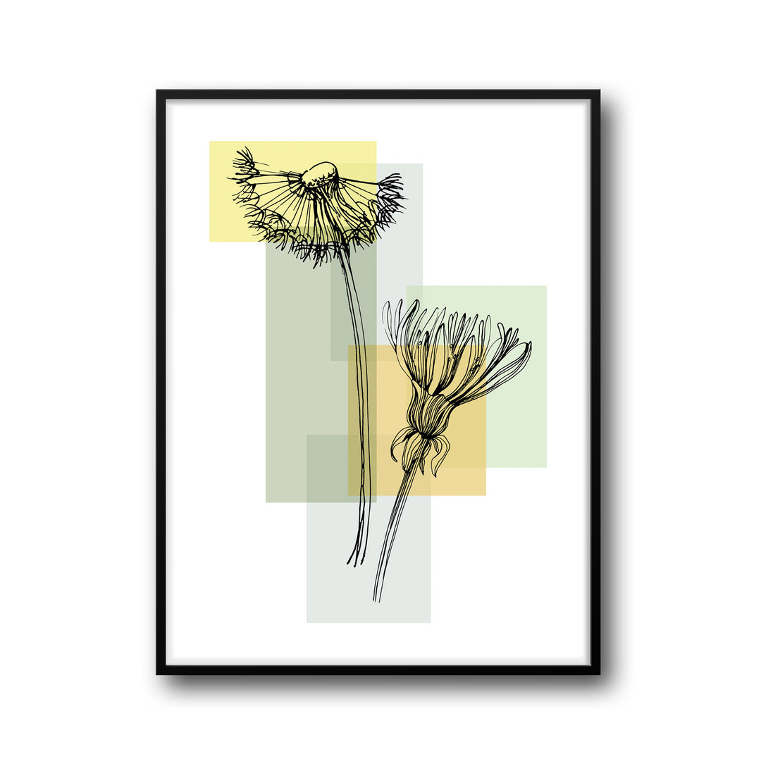 botanic-bloom-b High-quality framed print at Raremango