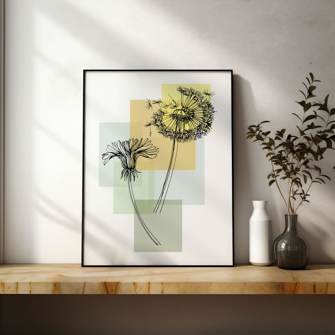 botanic-bloom-a High-quality framed print at Raremango