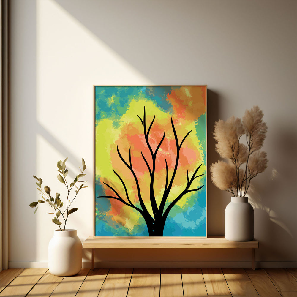 prismatic-bloom-b High-quality framed print at Raremango