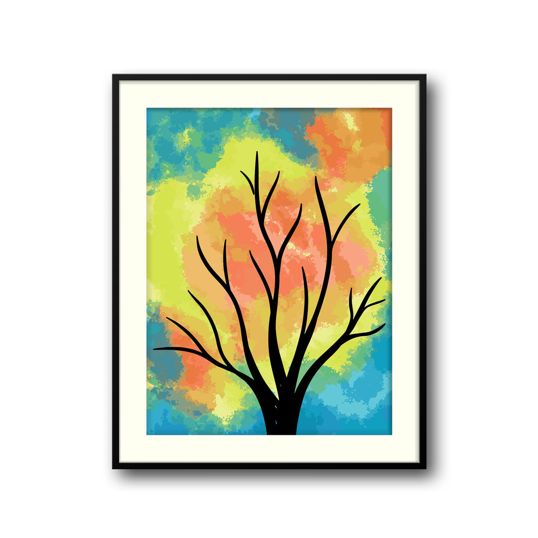 prismatic-bloom-b High-quality framed print at Raremango