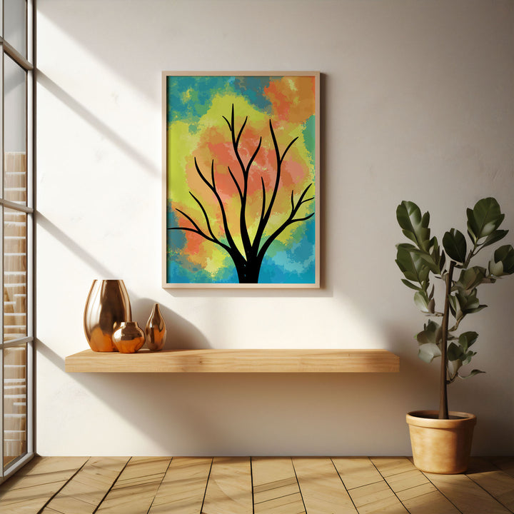 prismatic-bloom-b High-quality framed print at Raremango