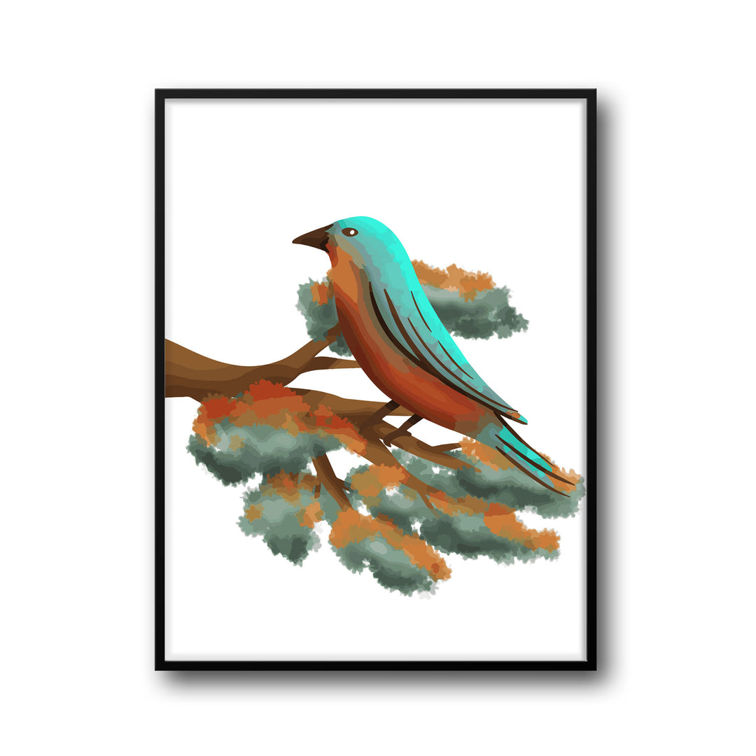 prismatic-feathers-a High-quality framed print at Raremango