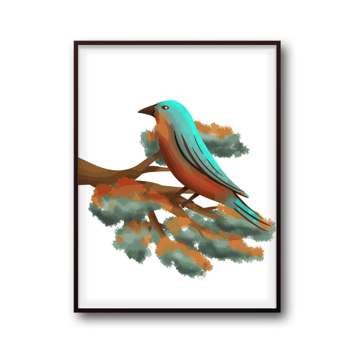 prismatic-feathers-a High-quality framed print at Raremango