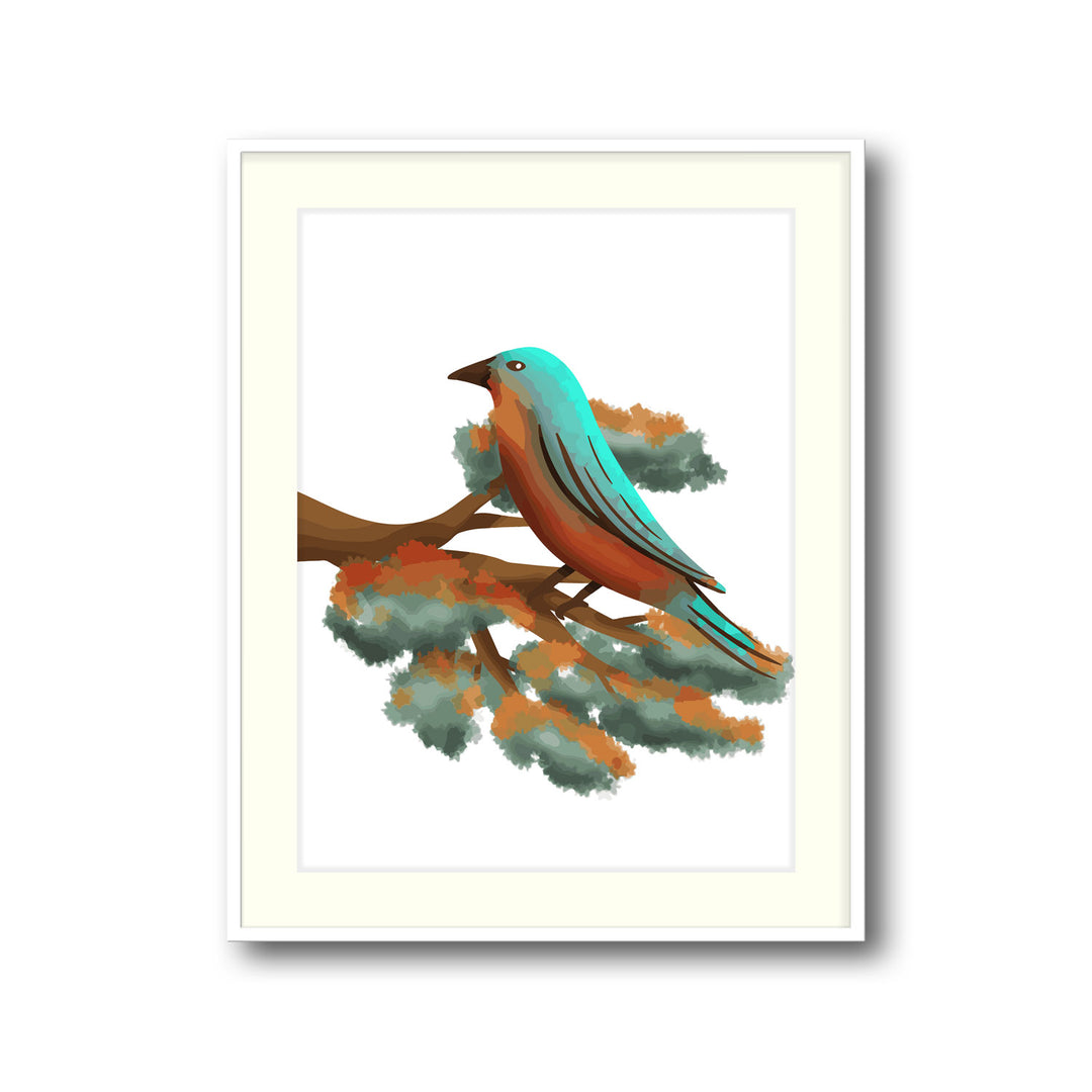 prismatic-feathers-a High-quality framed print at Raremango