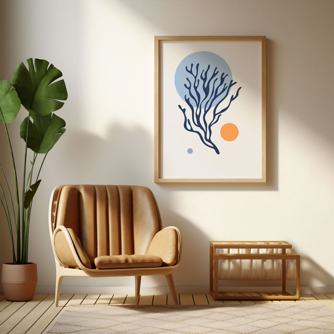 coral-tapestry-a High-quality framed print at Raremango