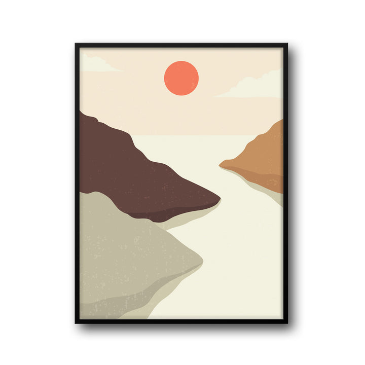 crimson-horizon-a High-quality framed print at Raremango