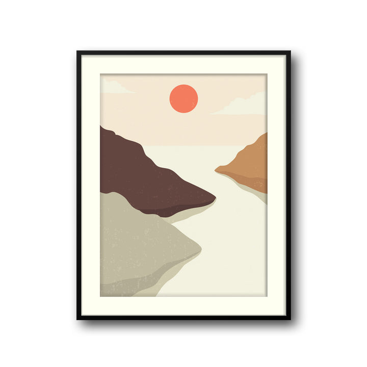 crimson-horizon-a High-quality framed print at Raremango