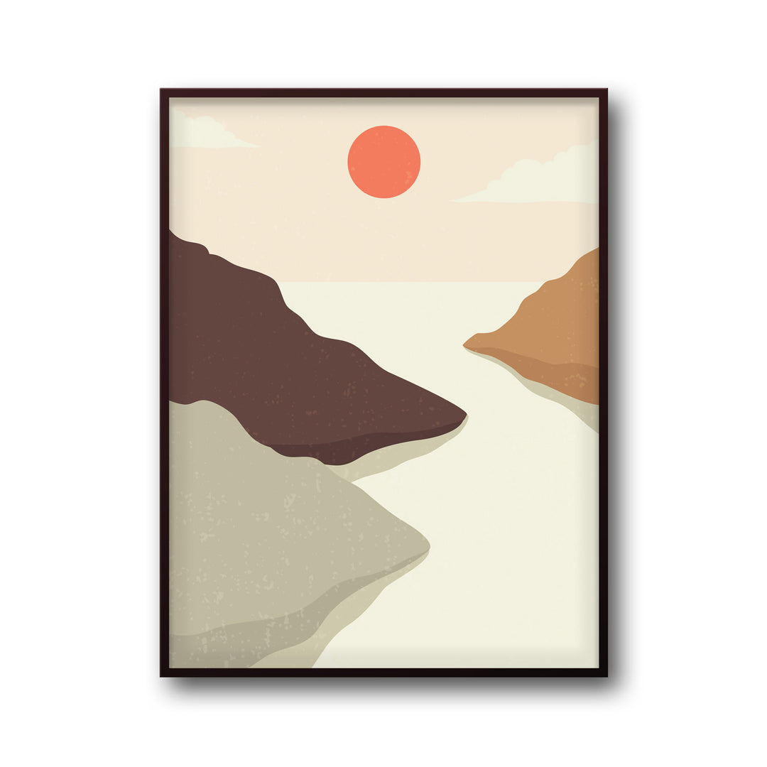 crimson-horizon-a High-quality framed print at Raremango