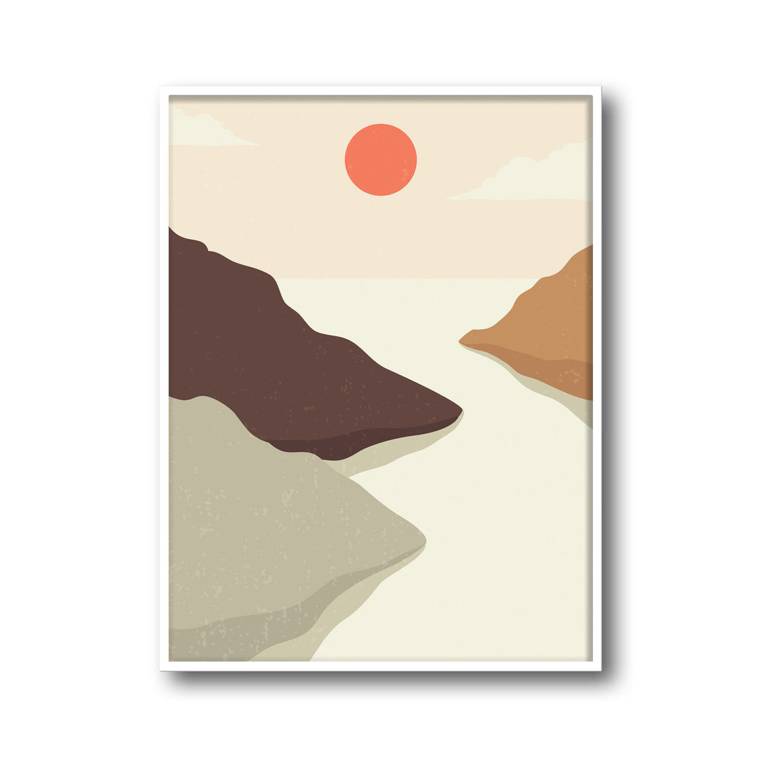 crimson-horizon-a High-quality framed print at Raremango