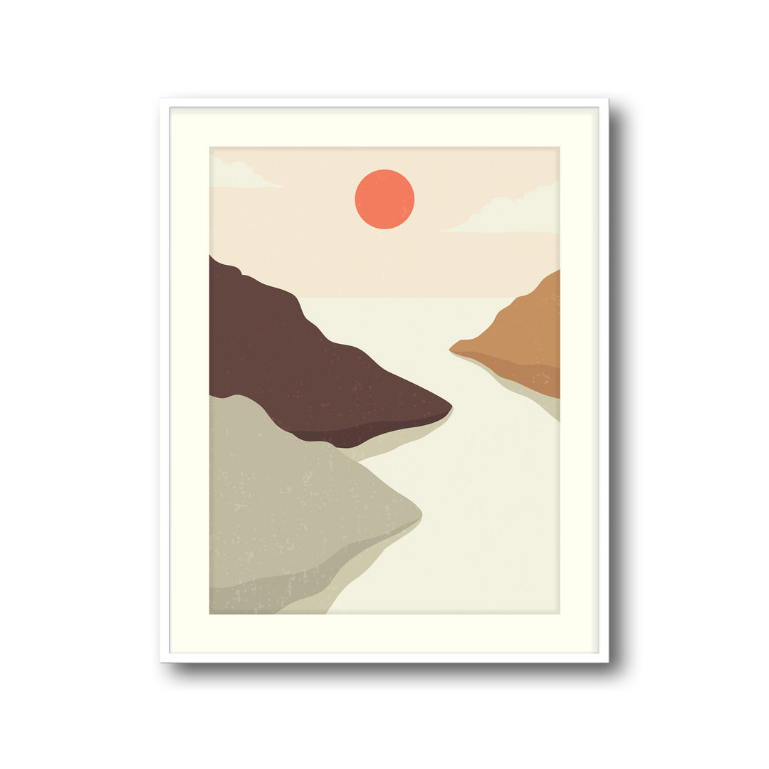 crimson-horizon-a High-quality framed print at Raremango