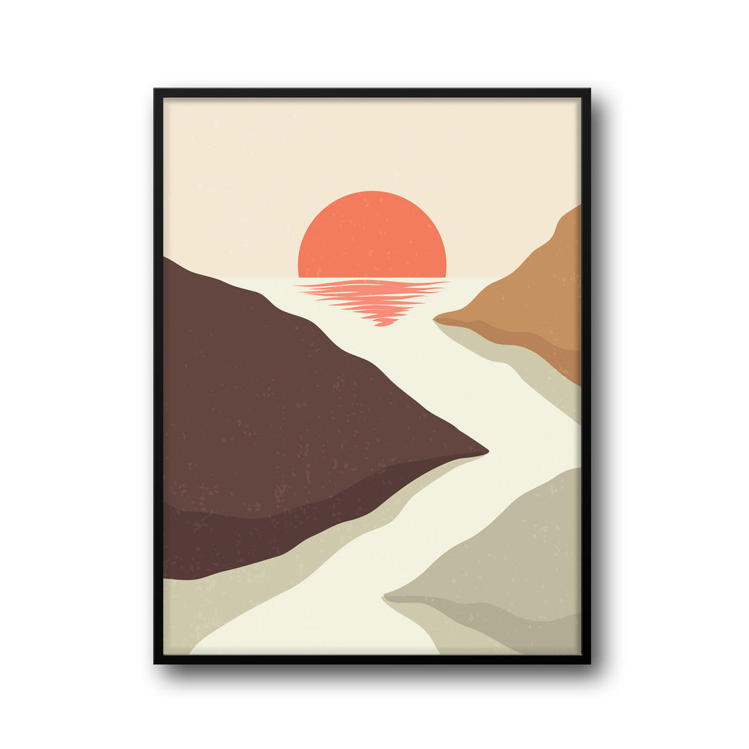 crimson-horizon-b High-quality framed print at Raremango