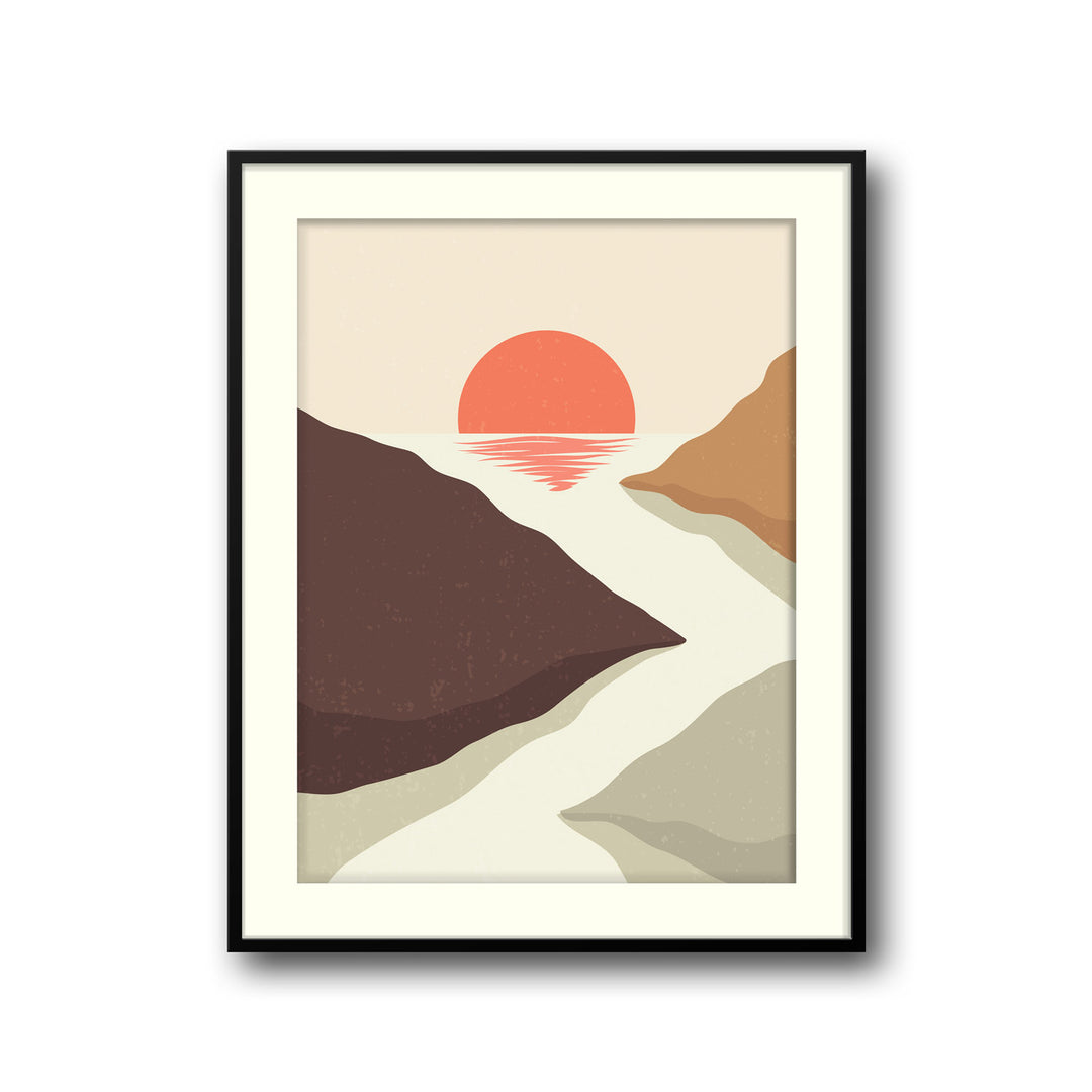 crimson-horizon-b High-quality framed print at Raremango