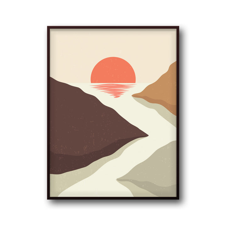 crimson-horizon-b High-quality framed print at Raremango