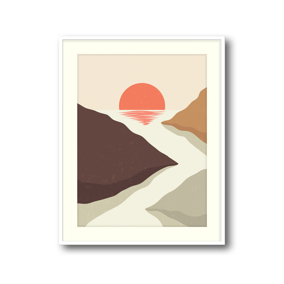 crimson-horizon-b High-quality framed print at Raremango