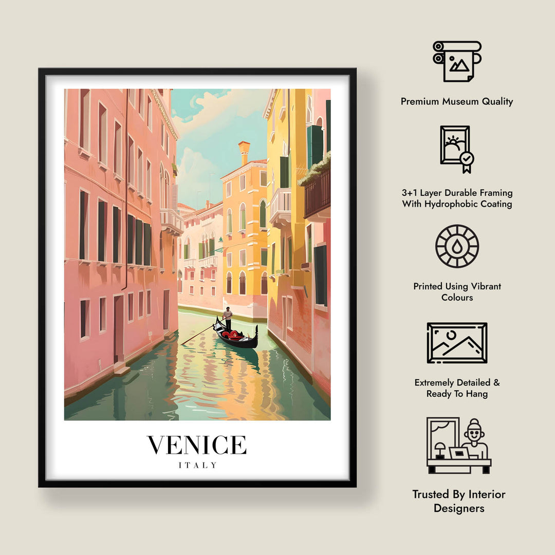 Gondola in Venice - Cities Paintings