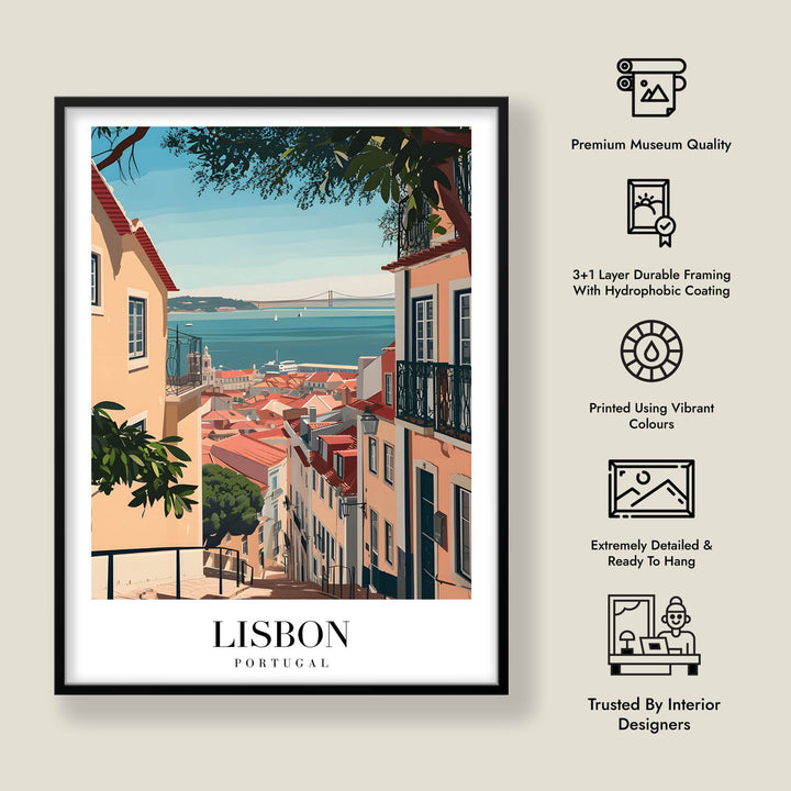 Bay View Lisbon - Cities Paintings