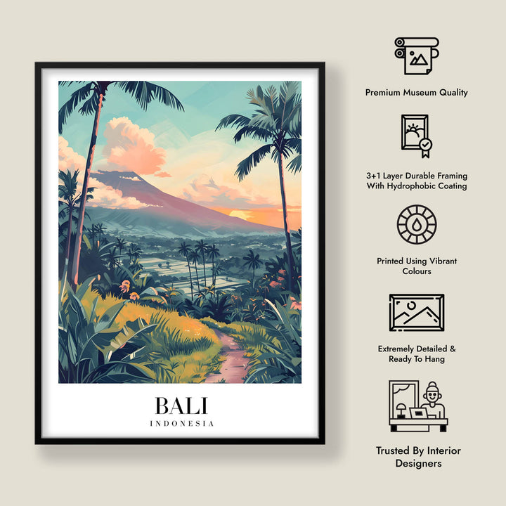 Sunset in Bali - Cities Paintings