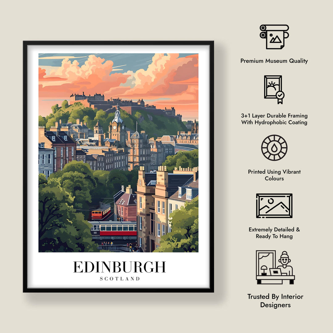 Edinburgh Castle - Cities Paintings