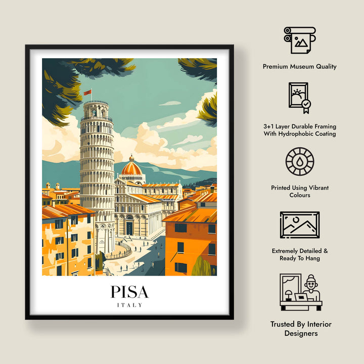 Leaning Tower of Pisa - Cities Paintings