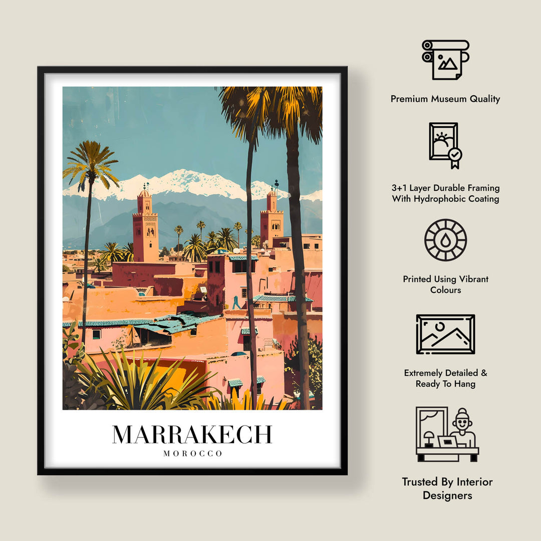 Golden Marrakech - Cities Paintings