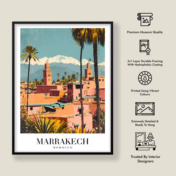 Golden Marrakech - Cities Paintings