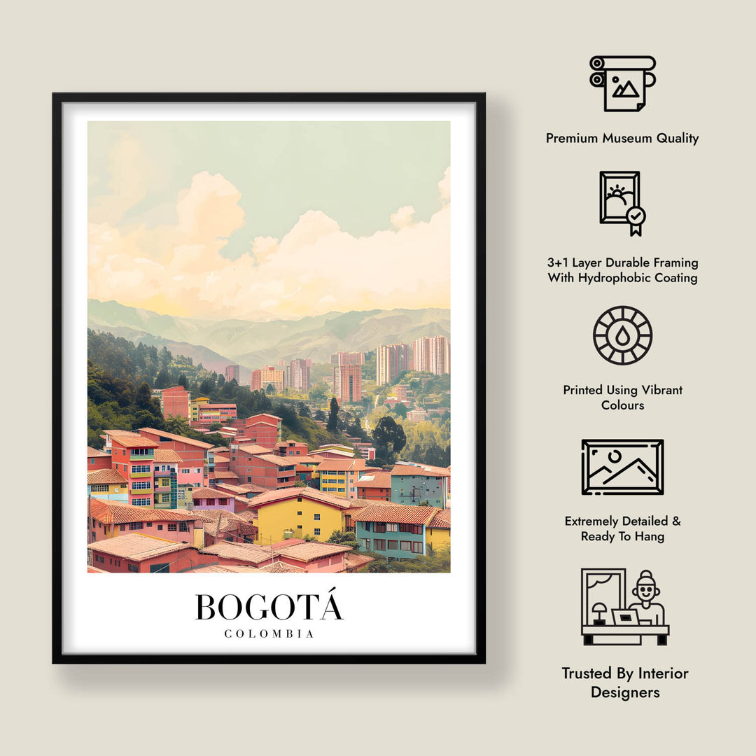 Bogota Cityscape - Cities Paintings