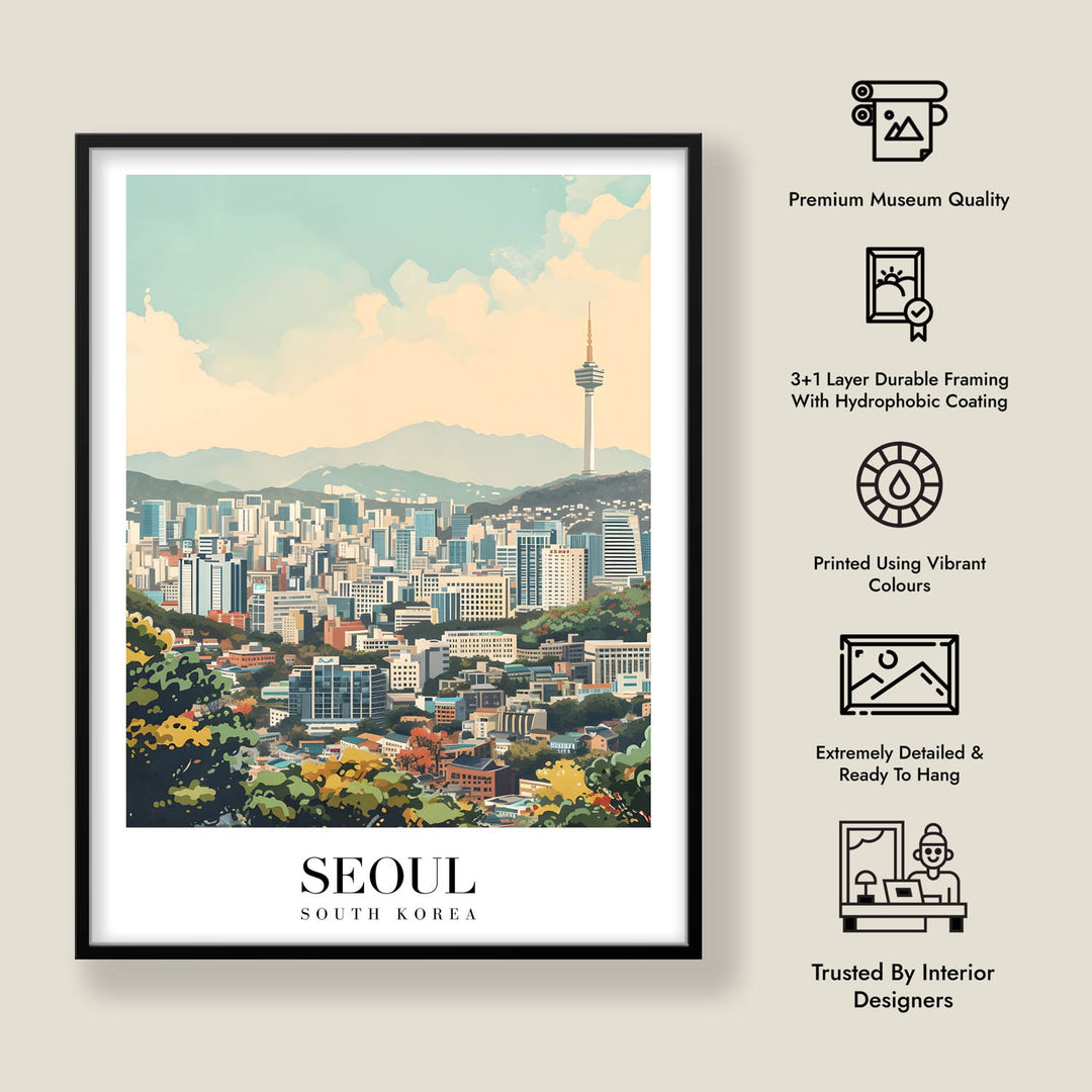 Seoul Cityscape - Cities Paintings