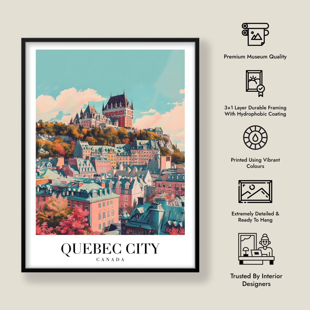 Quebec Cityscape - Cities Paintings