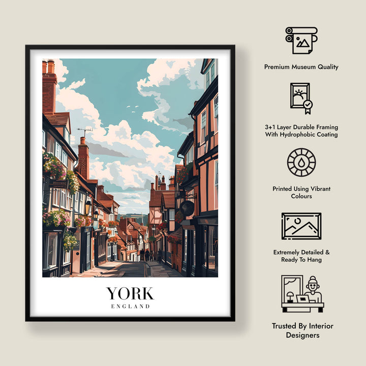 Streets of York - Cities Paintings