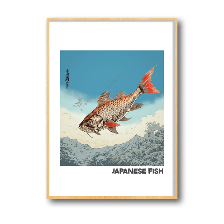 Unique japanese-fish- Beautiful framed art print available at Raremango