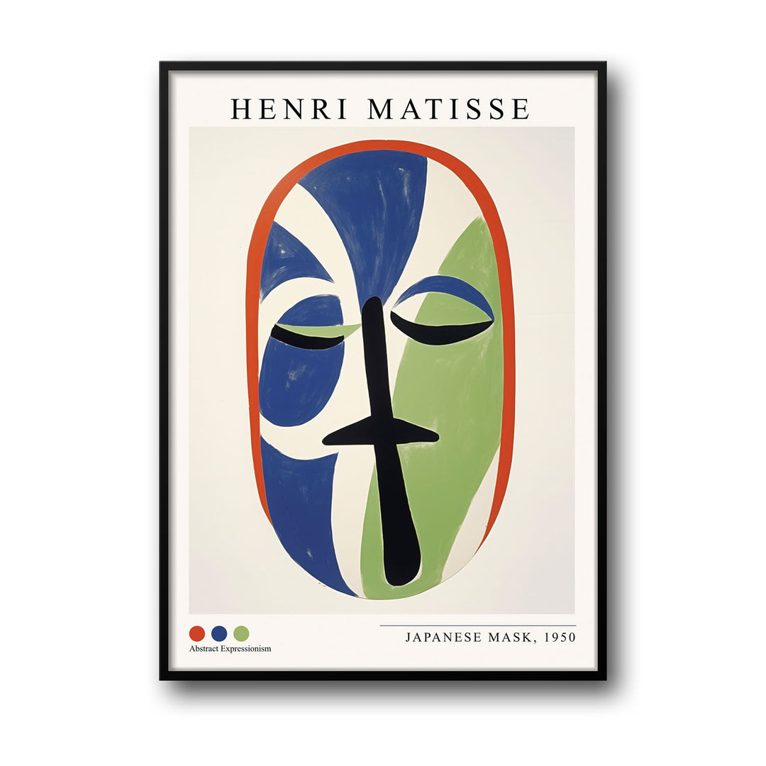 japanese-mask-henri-matisse canvas art - Shop art for home decor