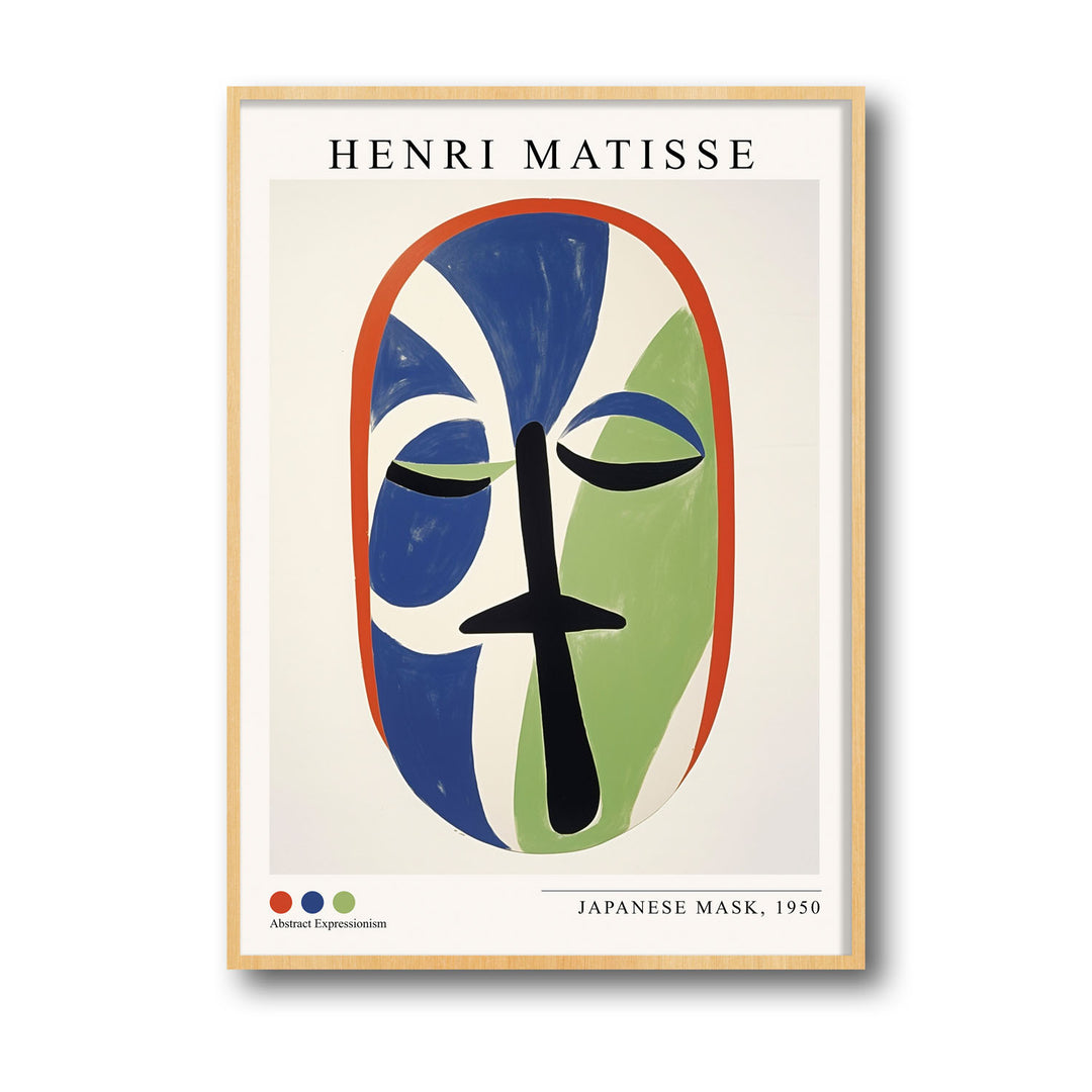 japanese-mask-henri-matisse canvas art - Shop art for home decor