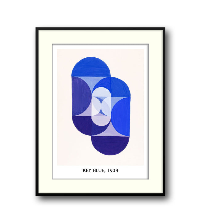 Unique key-blue-joseph-schillinger- Beautiful framed art print available at Raremango